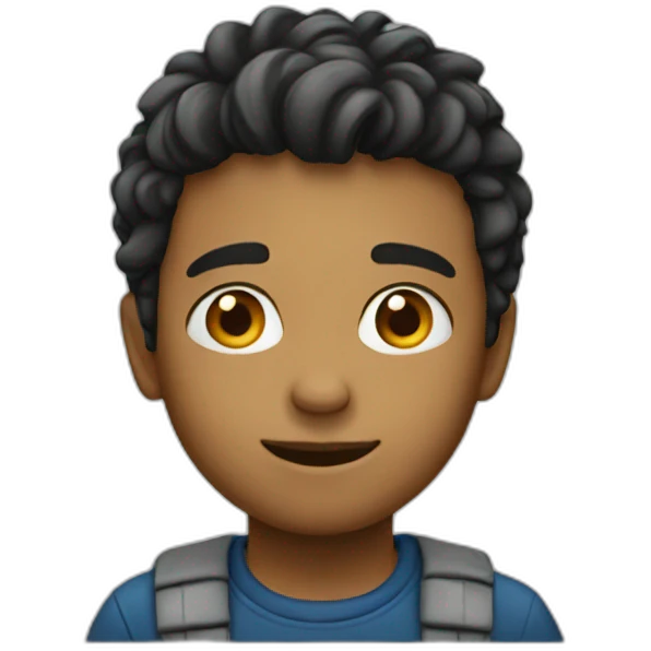Boy see up emoji