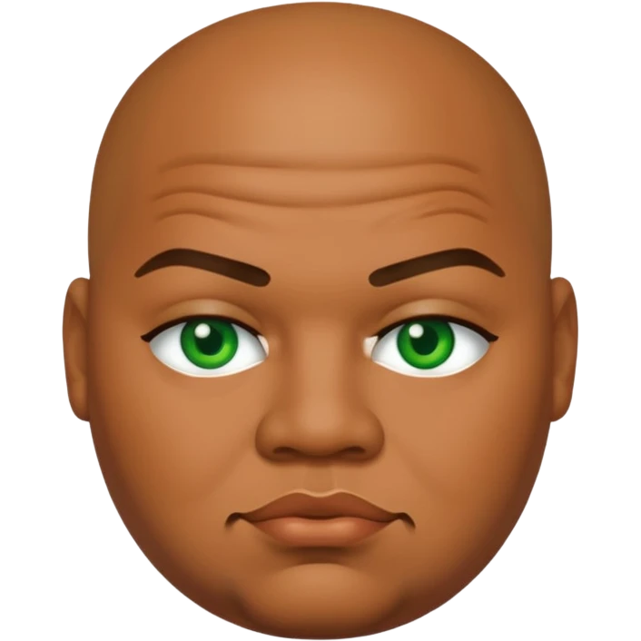 Fat Joe with green eyes emoji