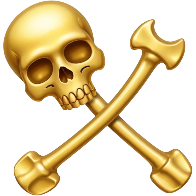 Golden bones emoji
