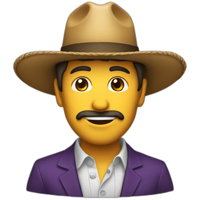 Hombre con sombrero  emoji