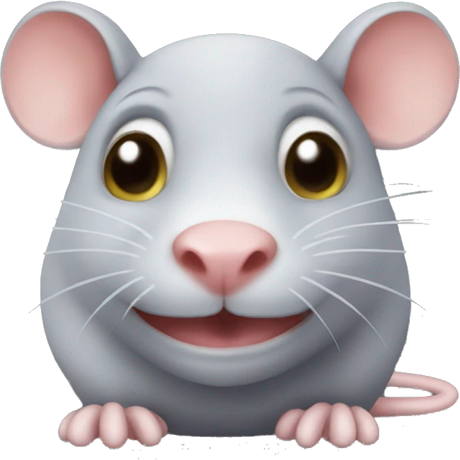 Squishy rat emoji