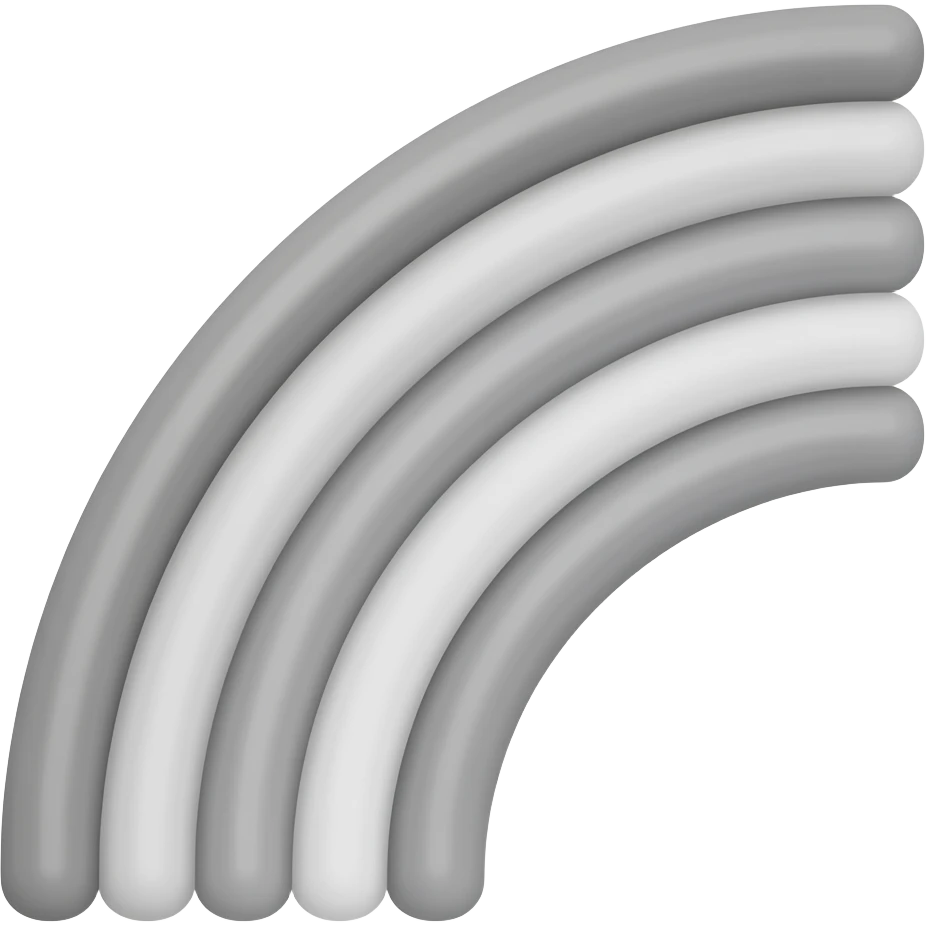 Grayscale rainbow emoji