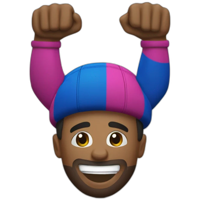 levante las planas soccer team strong arms emoji