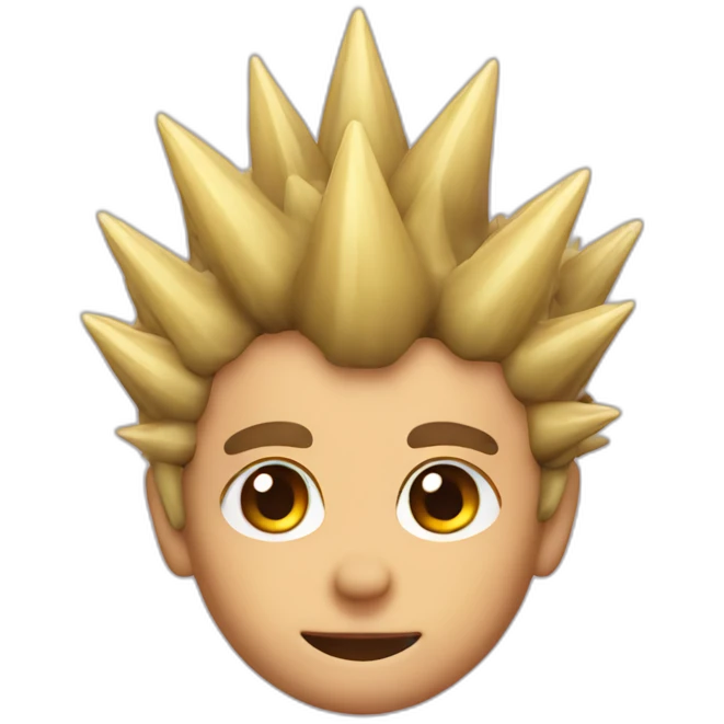 spikes on the head emoji
