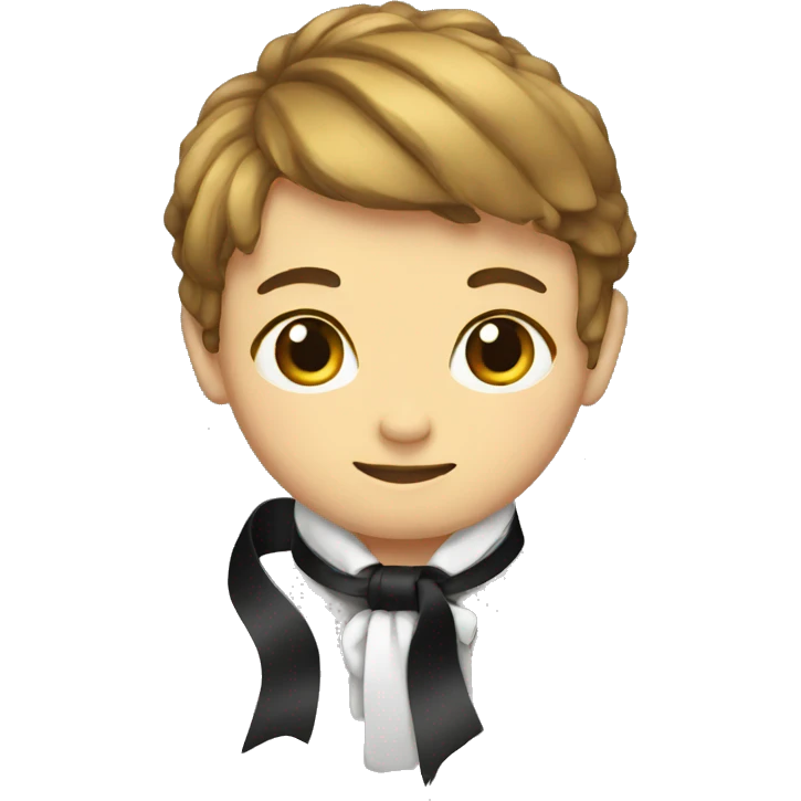 Black ribbon  emoji