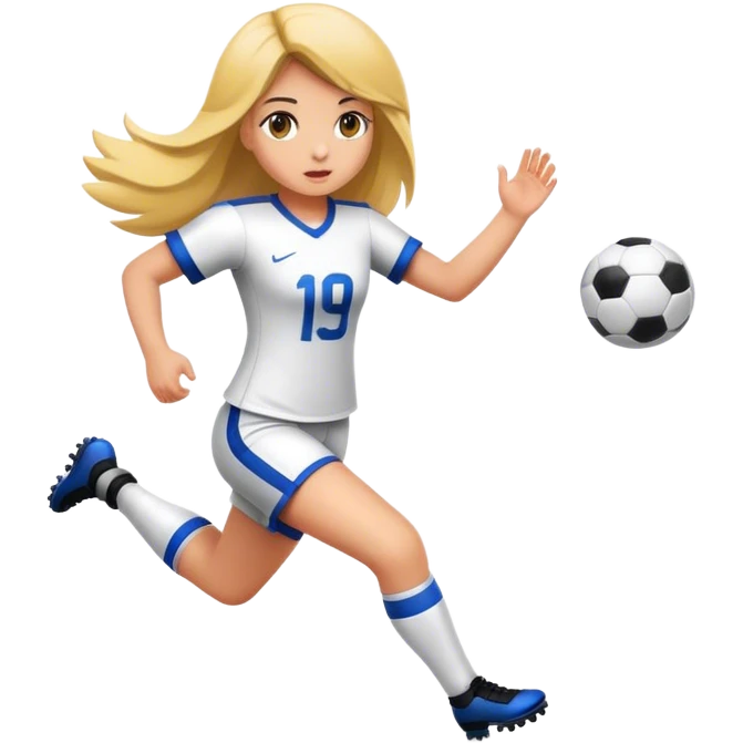 girl football player emoji