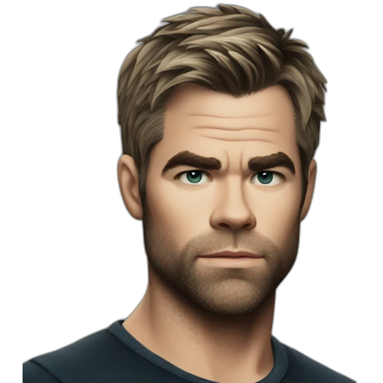 Chris Pine serious emoji