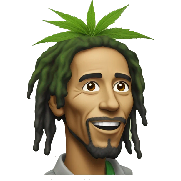 Bob Marley  cannabis emoji
