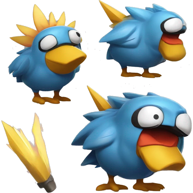 Bert and Ernie Legendary Pokémon:
Bertok and Ernispark
Bertok, an Electric/Rock-type, is stoic with a rugged exterior, known for its ability *Static Shield,* which protects allies. Ernispark, a Water/Fairy-type, is playful and carefree,  emoji