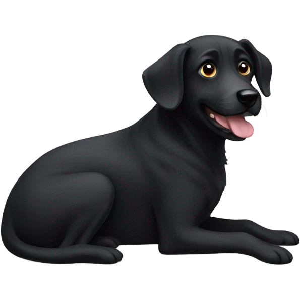black dog emoji