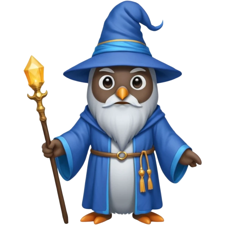 Penguin Wizard emoji