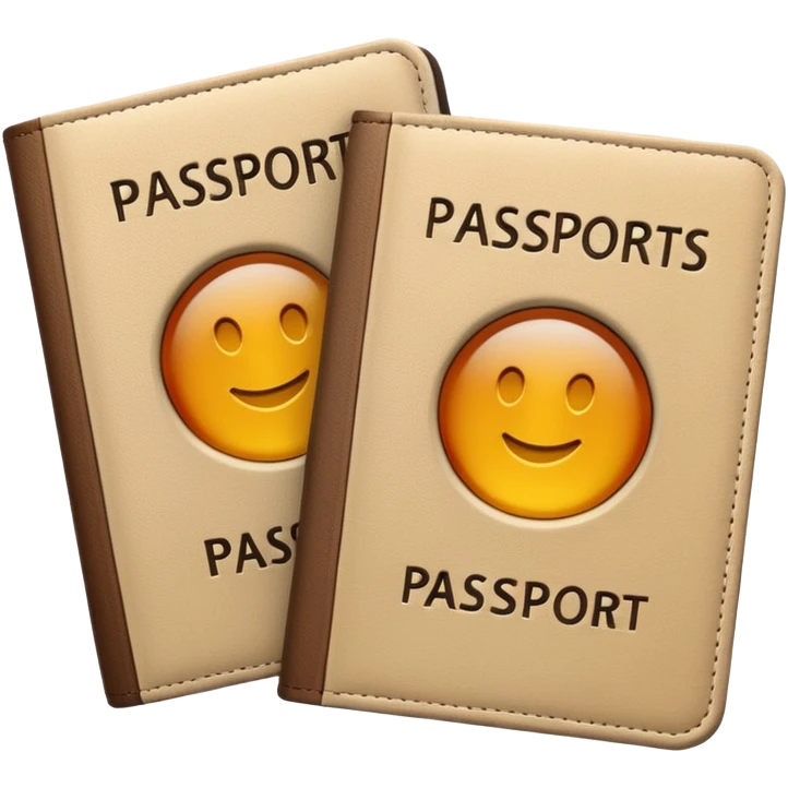 2 паспорта beige emoji