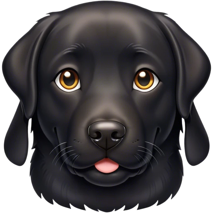 Black lab emoji