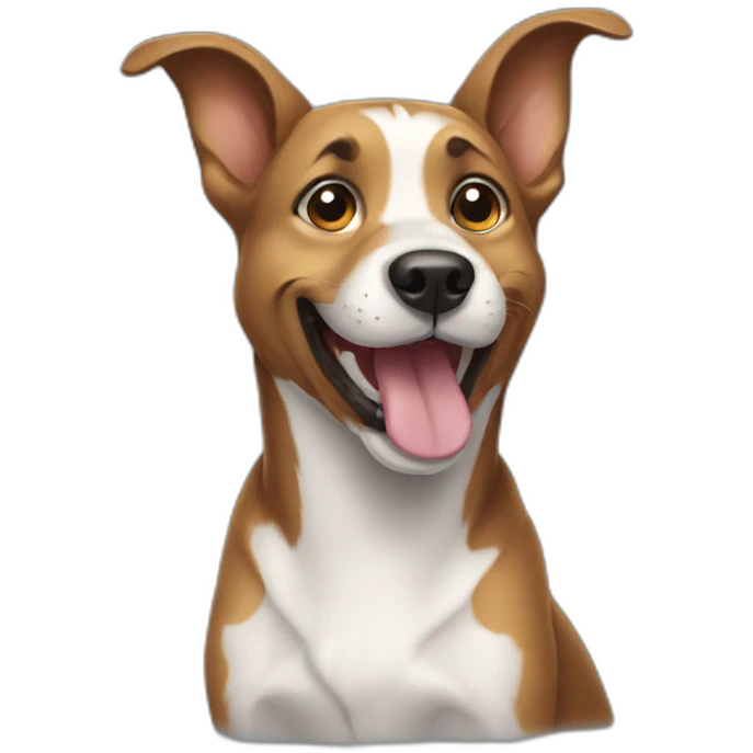Dog smilling emoji