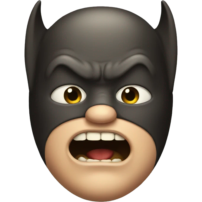Fat bat man emoji