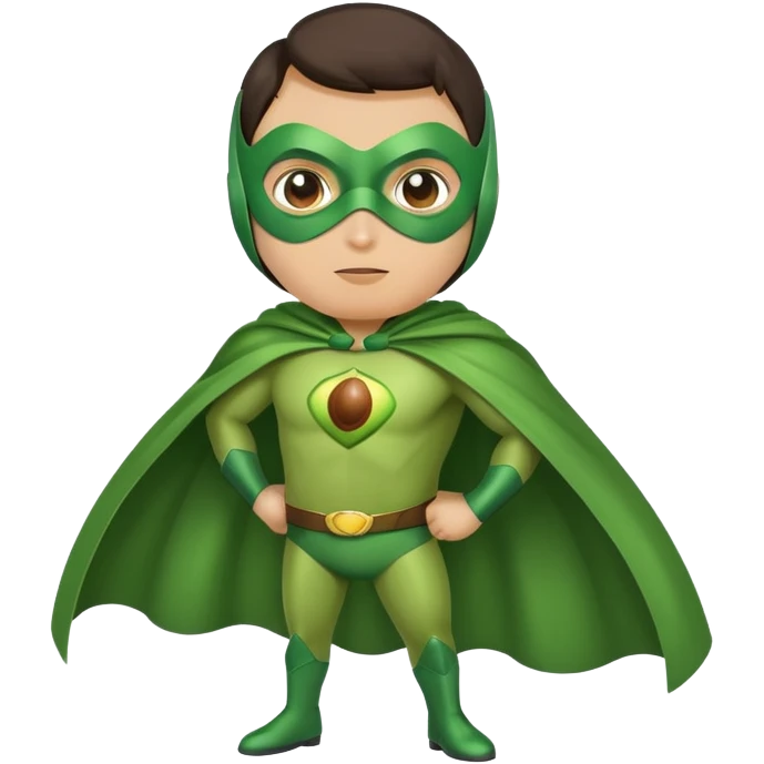 Avocado superhero emoji