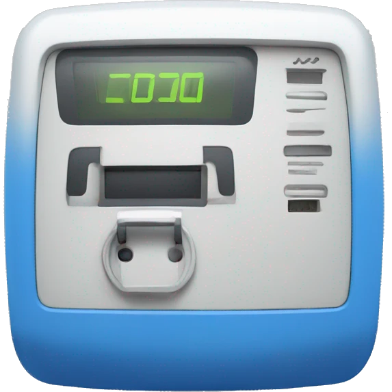 Blue electricity Meter emoji
