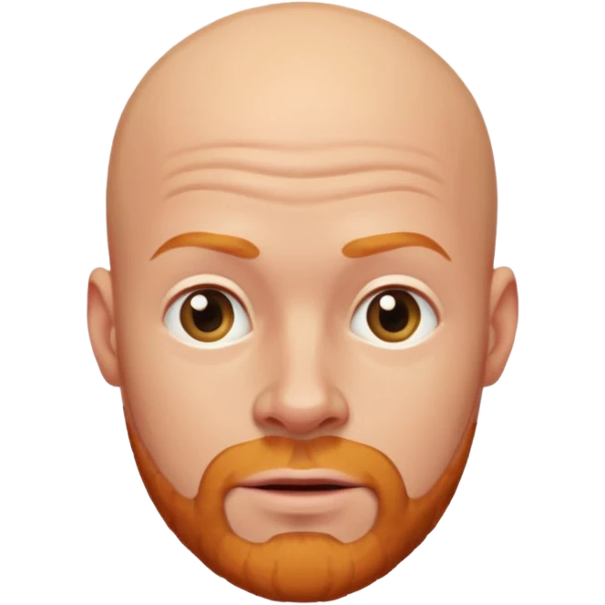 Bald ginger man emoji