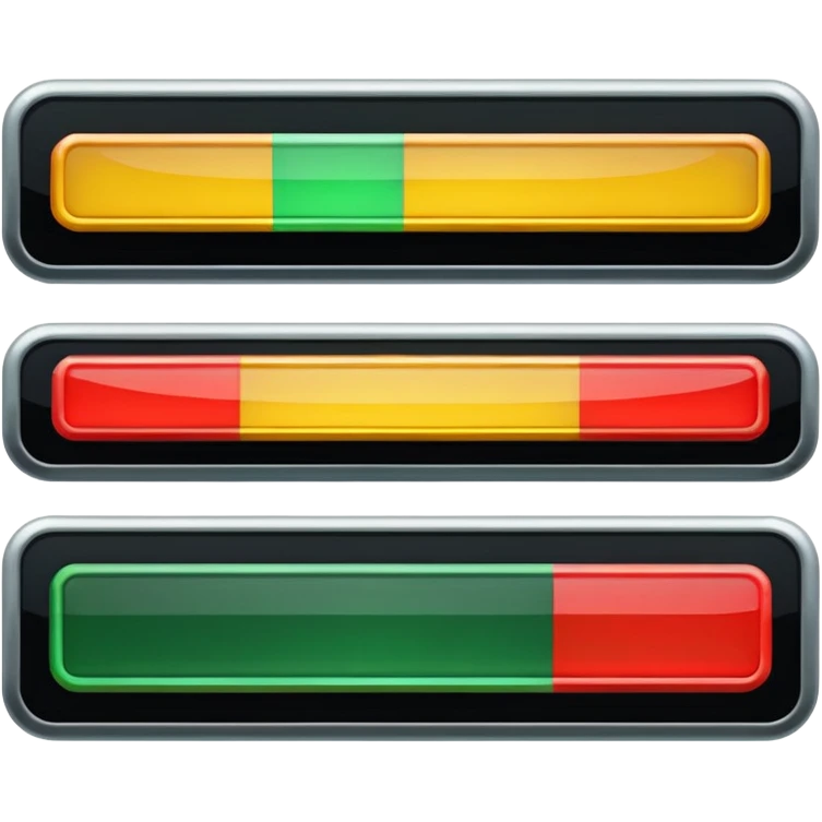 Video game health bar indicator emoji