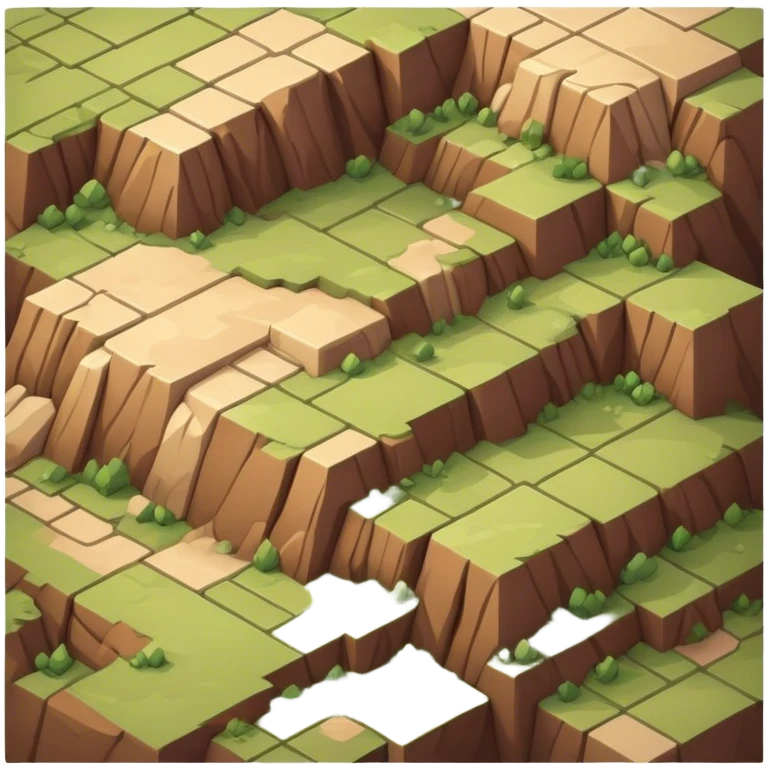 isometric rugged terrain tile emoji