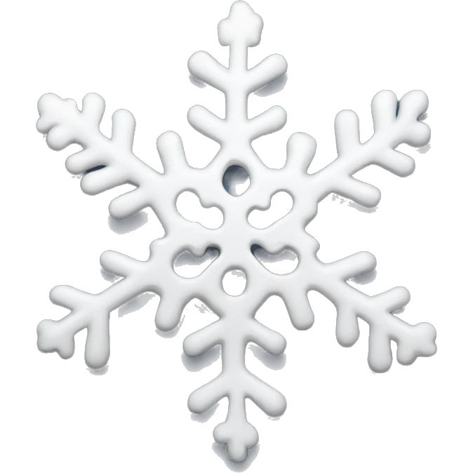 Melting snowflake emoji