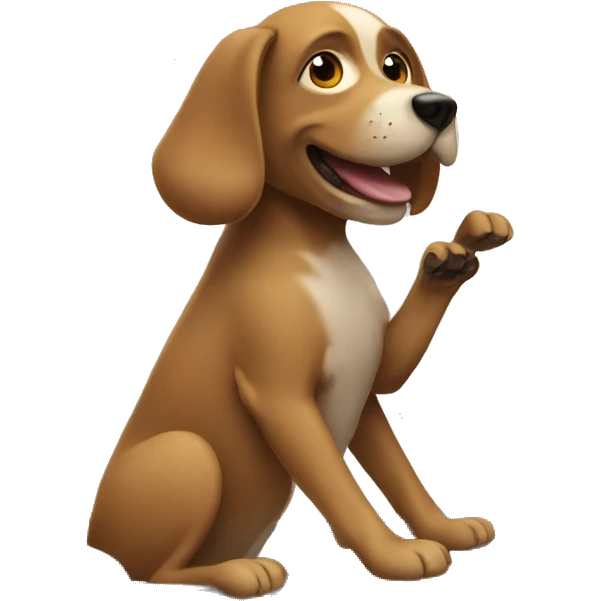 Dog driving emoji