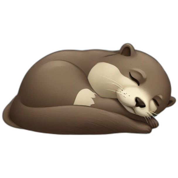 otter-sleeping emoji