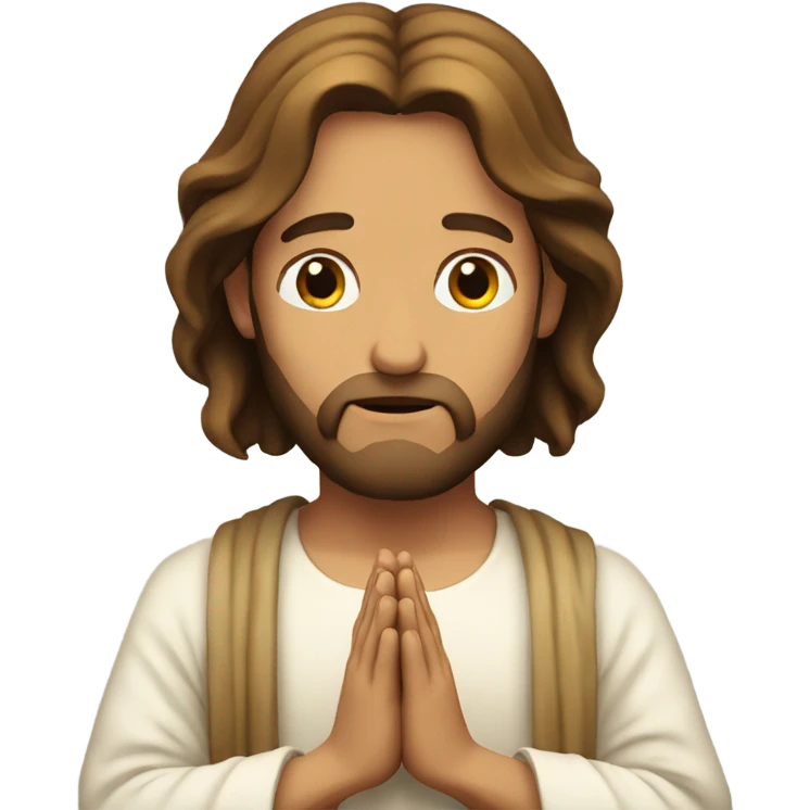 Jesus praying  emoji
