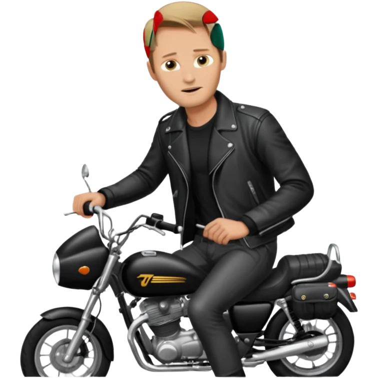 alexander skarsgard on a motorbike emoji