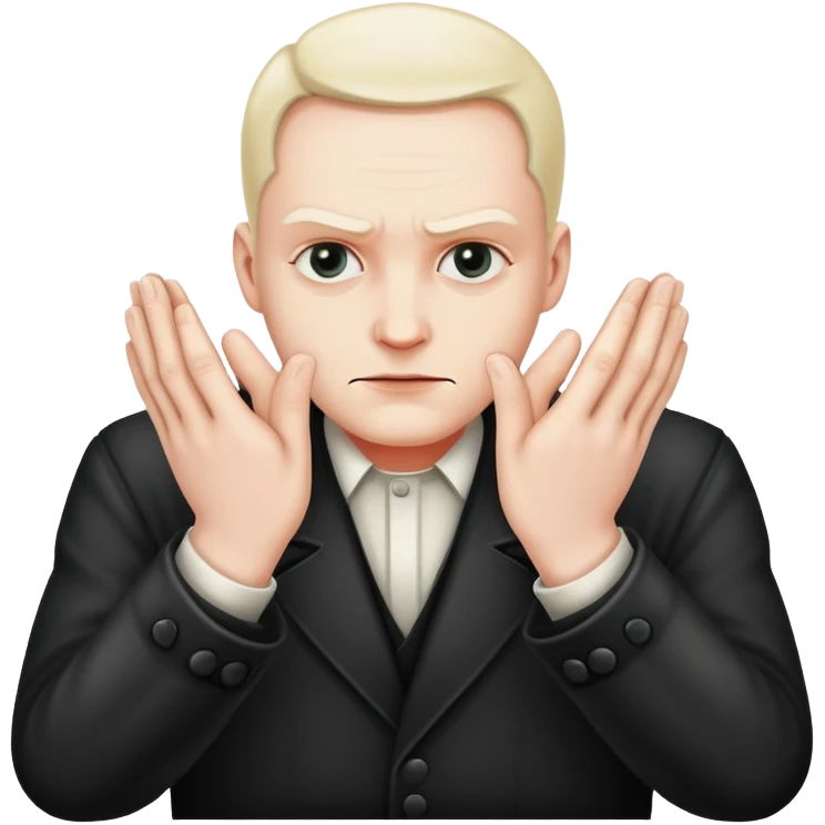 sinister criminal mastermind rubbing hands together emoji