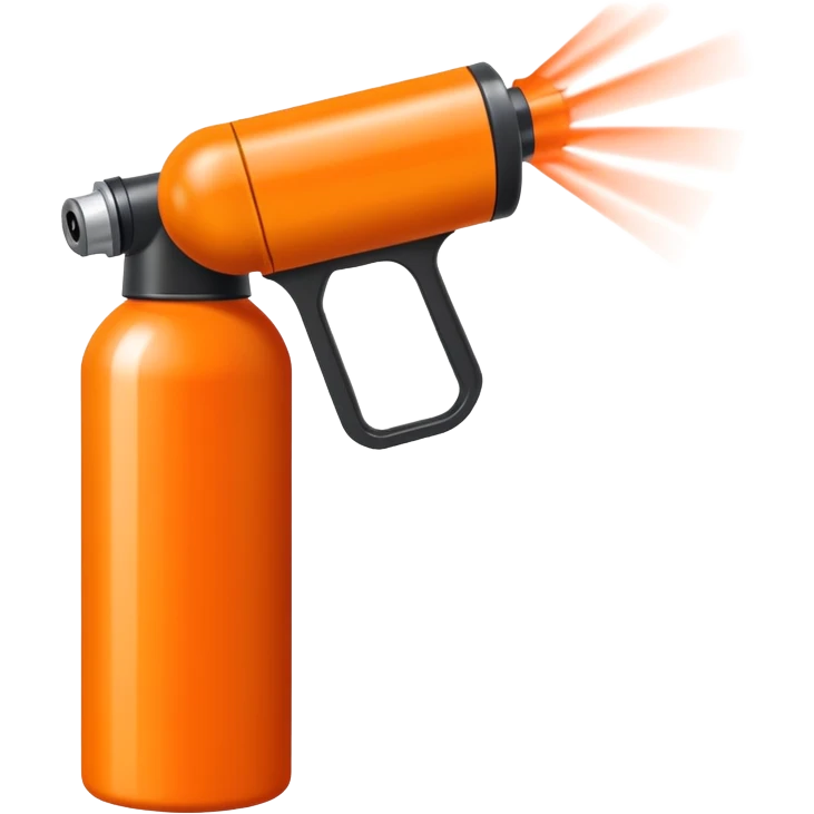 pepper spray canister emitting spray emoji