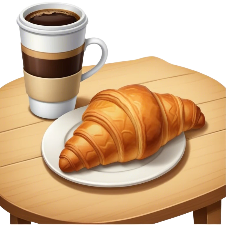 breakfast with croissant emoji