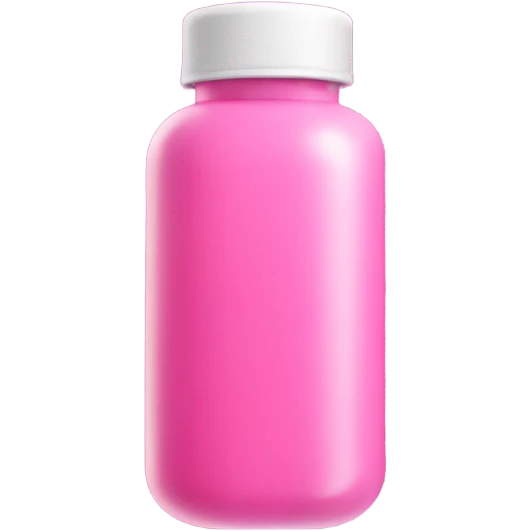Pink pill bottle emoji