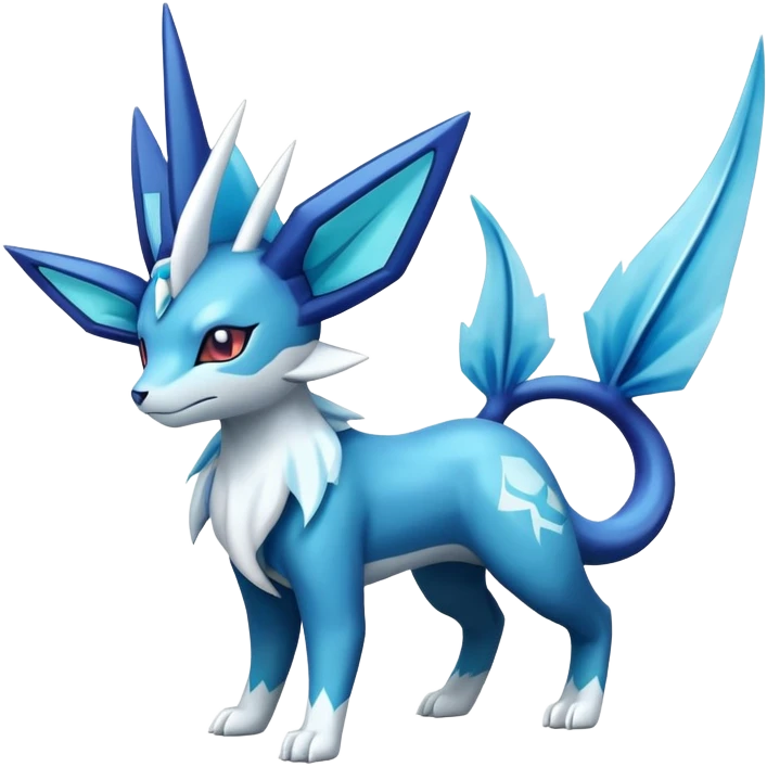 Shiny Cobalion-Suicune-Vaporeon-fakemon (full body) emoji