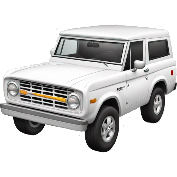 White bronco car emoji