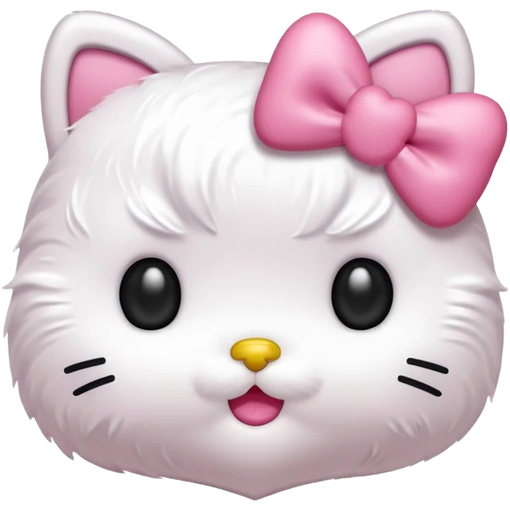 Hello kitty with heart eyes emoji