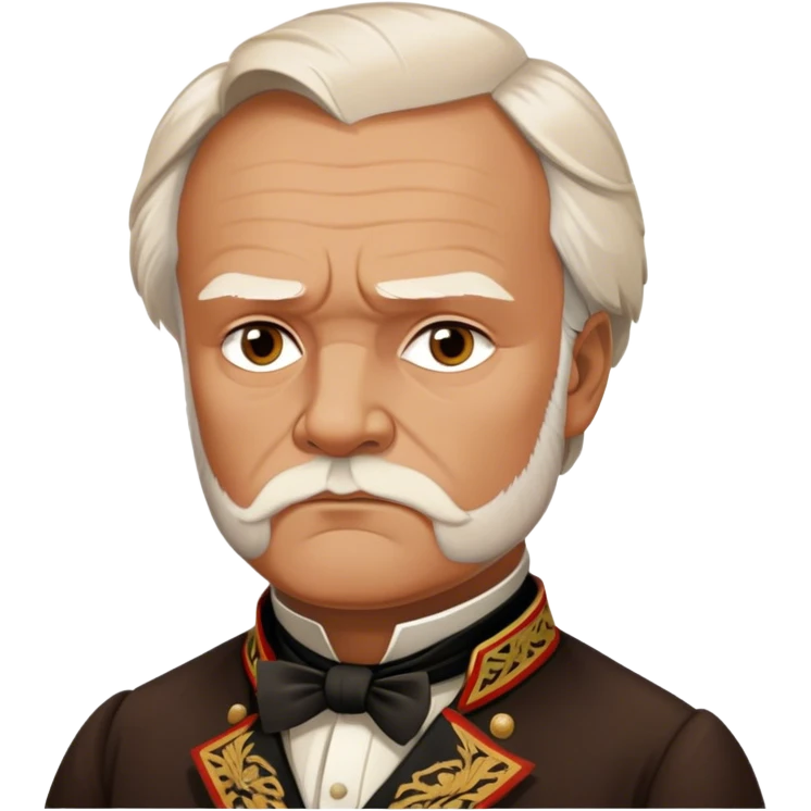 Cinematic Realistic portrait of Victor Hugo, shown as an iconic writer with intense, thoughtful eyes and richly detailed 19th‑century attire, rendered in warm, literary lighting that captures his creative spirit emoji