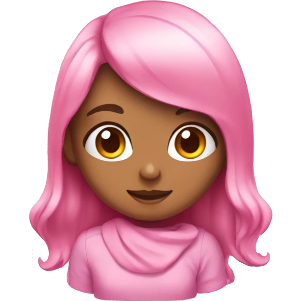 Cute pink  emoji
