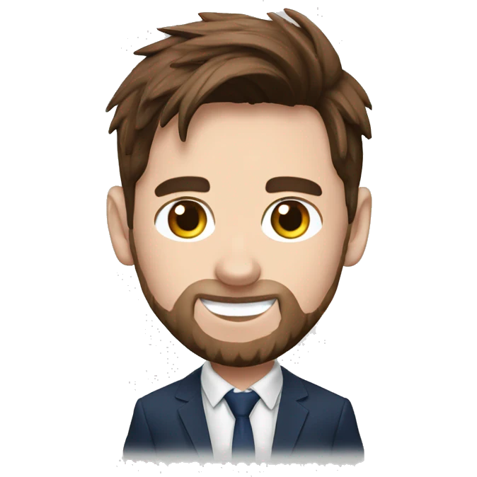 Messi sur un chat emoji