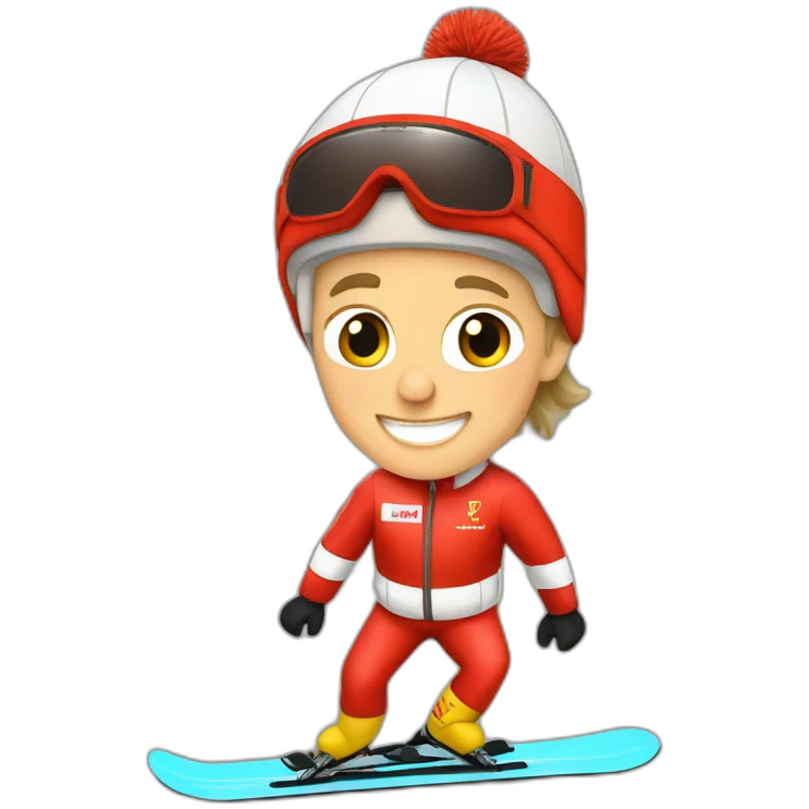 Michael Schumacher skiing emoji