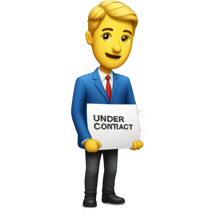 Under Contract Sign RE/MAX  emoji