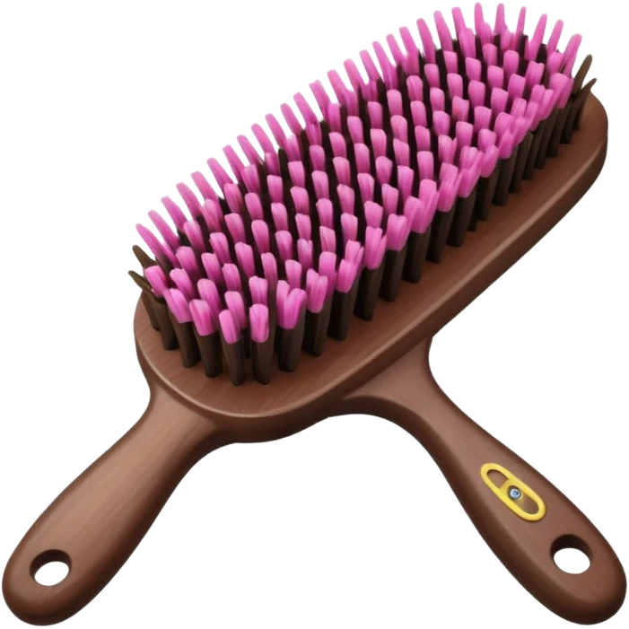 dark brown hair brush for small girls emoji