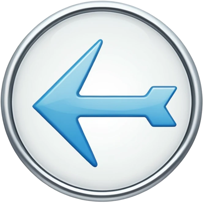 white round arrow emoji