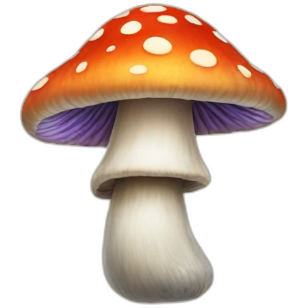 Mushroom-trippy emoji