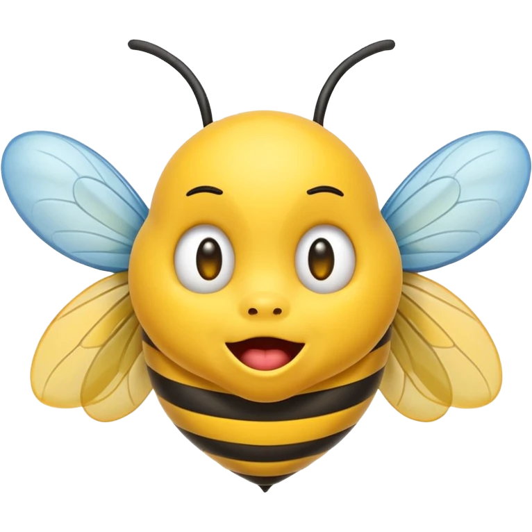 A emoji face farting a bee emoji
