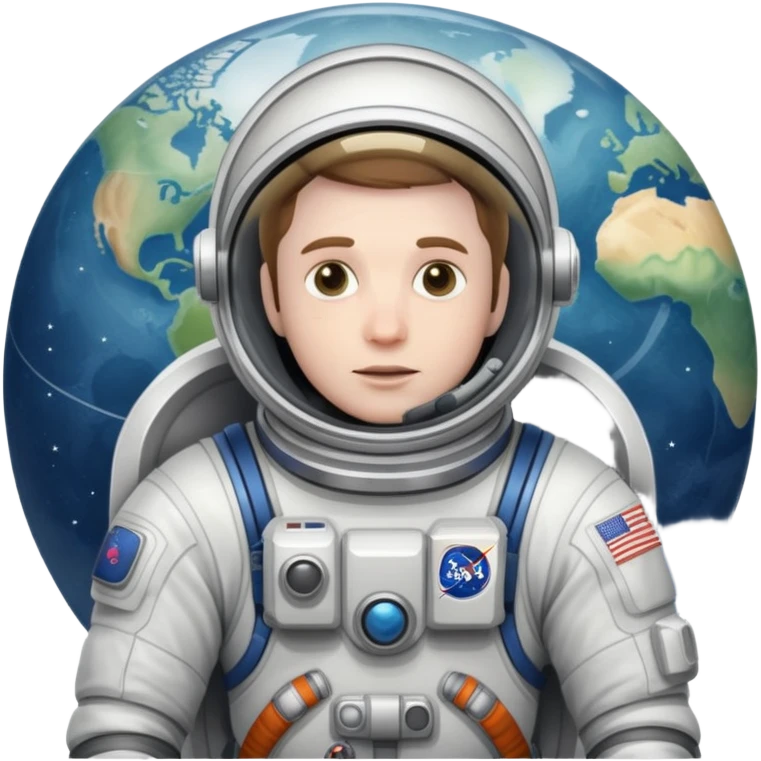 Man lost in space with a map  emoji