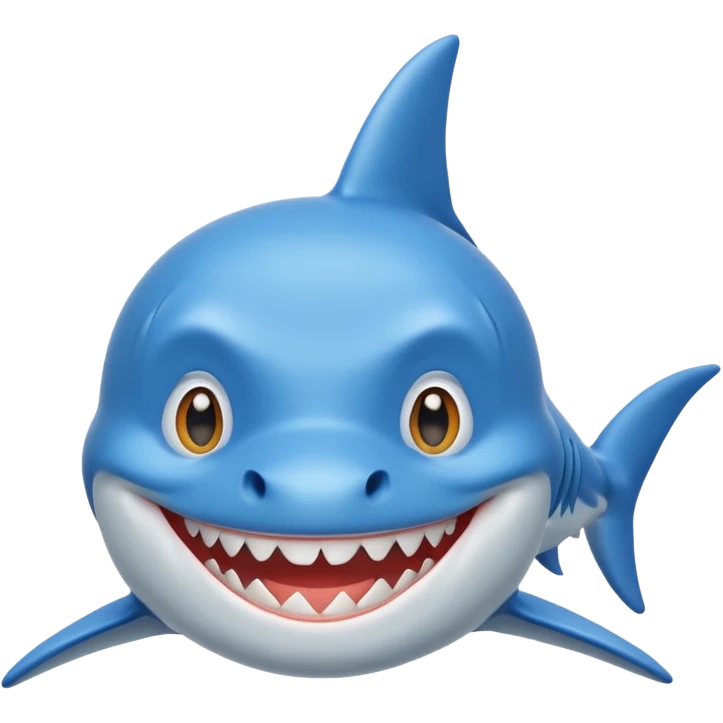 Shark friends with hair emoji