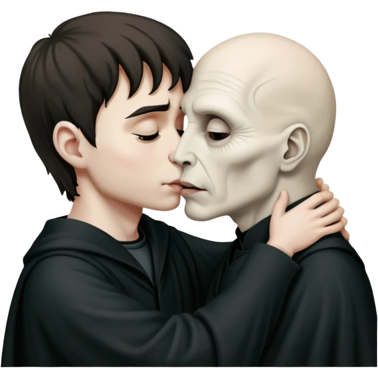 Harry Potter kissing Voldemort   emoji