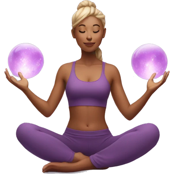 yoga and magic emoji