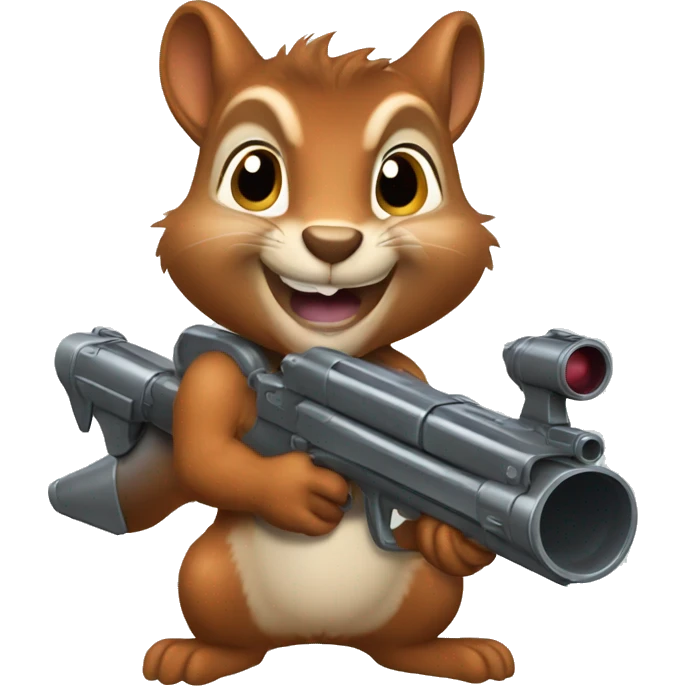 squirrel with rocket launcher emoji